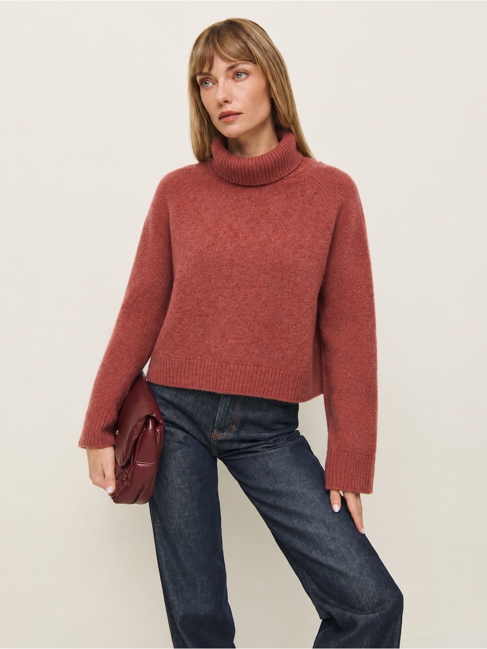 Brock Collection 100% Cashmere Turtleneck Sweater Soft Pullover Knit ♥️
